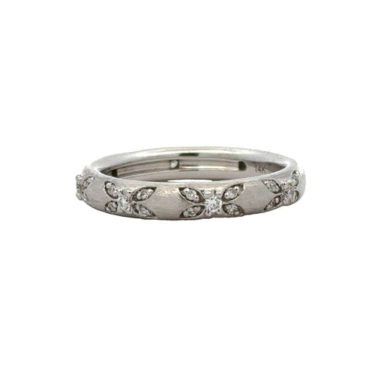Kirkland Jewelry Estate | 14K White Gold and Diamond Band