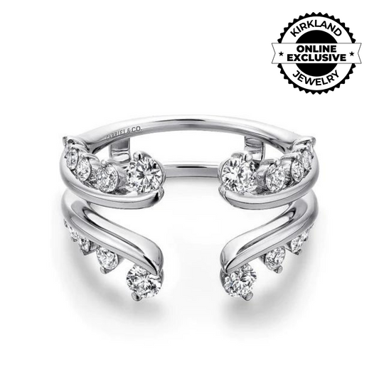 Gabriel & Co | 14K White Gold Diamond Ring Enhancer