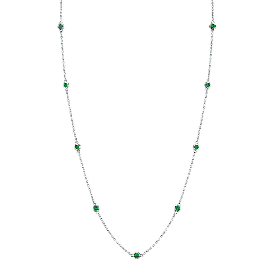Luvente | Bezel Emerald Chain