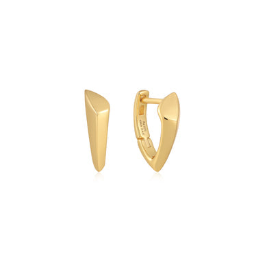 Ania Haie | Gold Arrow Huggie Hoop Earrings