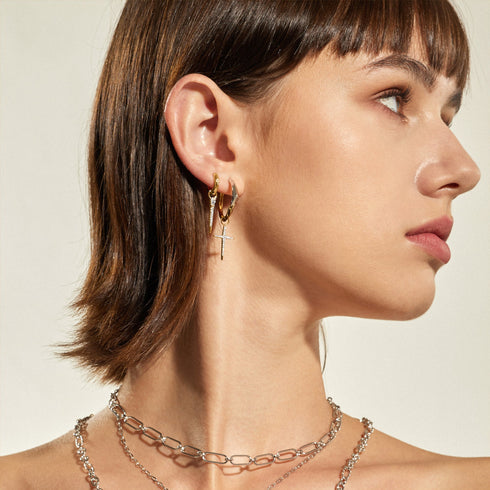 Ania Haie | Gold Sparkle Bar Earring Charm