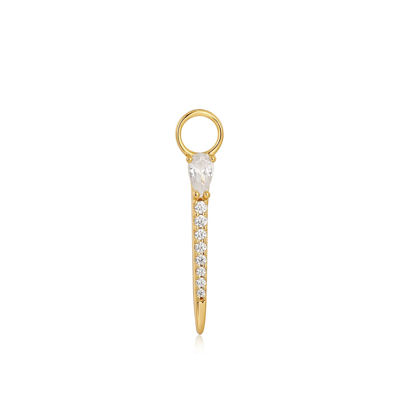 Ania Haie | Gold Sparkle Bar Earring Charm
