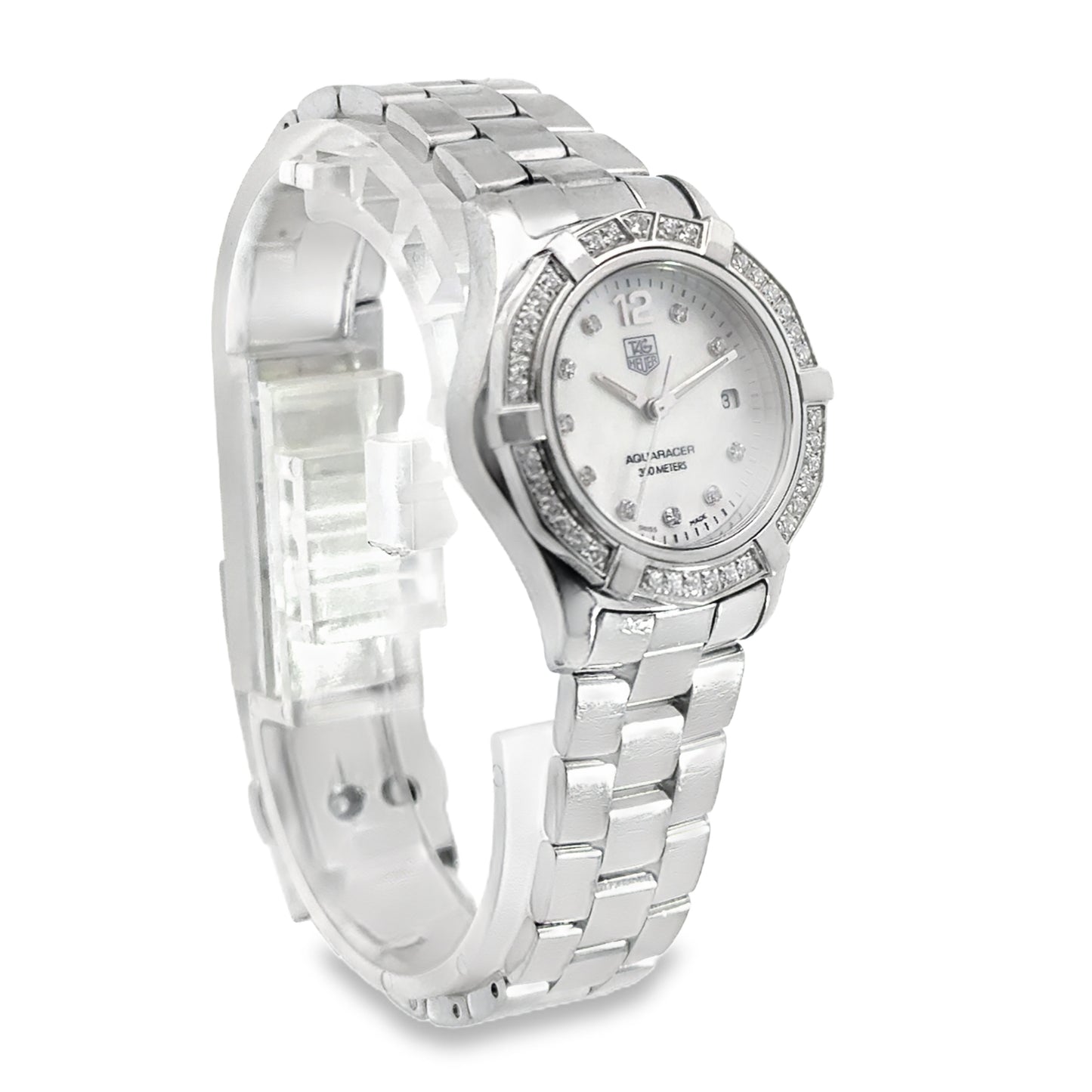 Kirkland Jewelry Estate | TAG Heuer Aquaracer Diamond and Mother of Pearl Ladies Watch