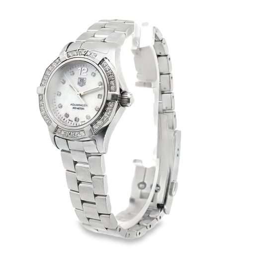 Kirkland Jewelry Estate | TAG Heuer Aquaracer Diamond and Mother of Pearl Ladies Watch
