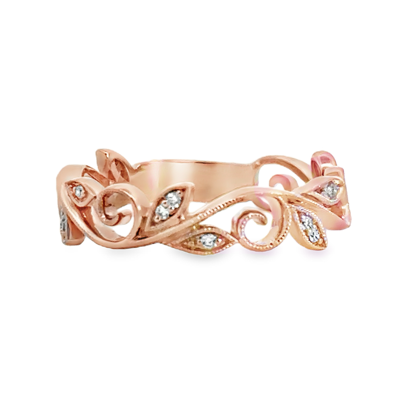 Kirkland Jewelry Estate | 14K Rose Gold Diamond Stackable Ring