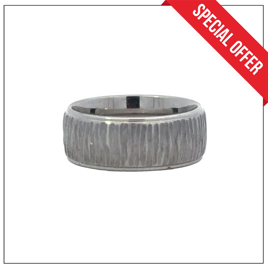 Royal Cobalt Tree Bark Wedding Band