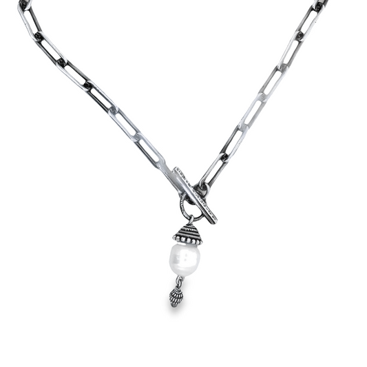 Sterling Silver and Freshwater Pearl Necklace