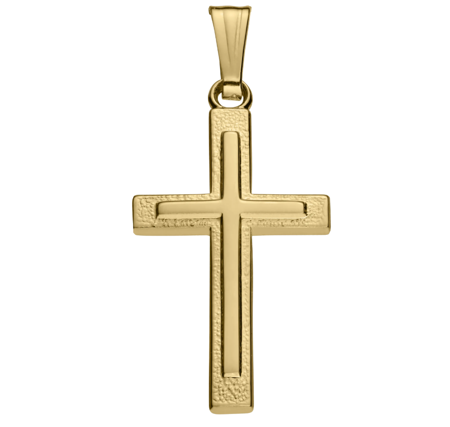 14K Gold Filled Adult Cross Necklace