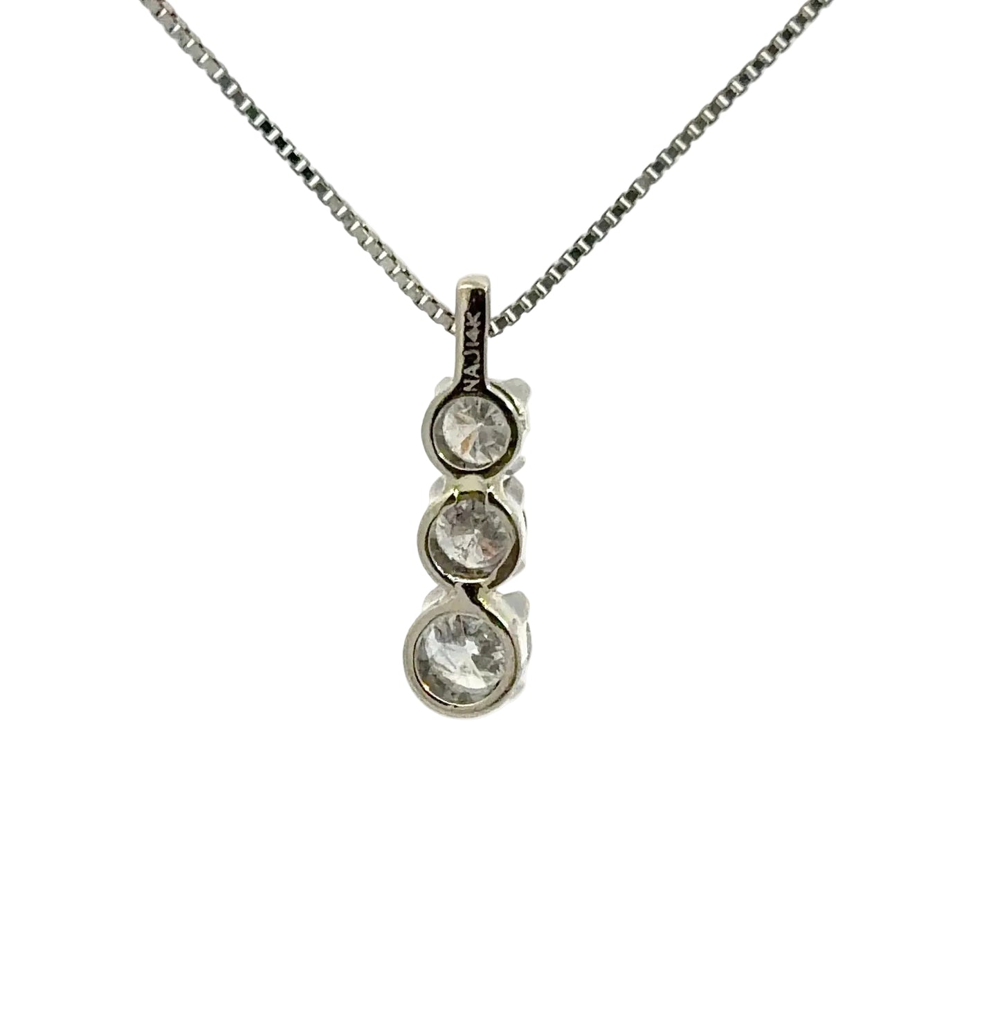 Kirkland Jewelry Estate | Ladies 14K White Gold Diamond Pendant
