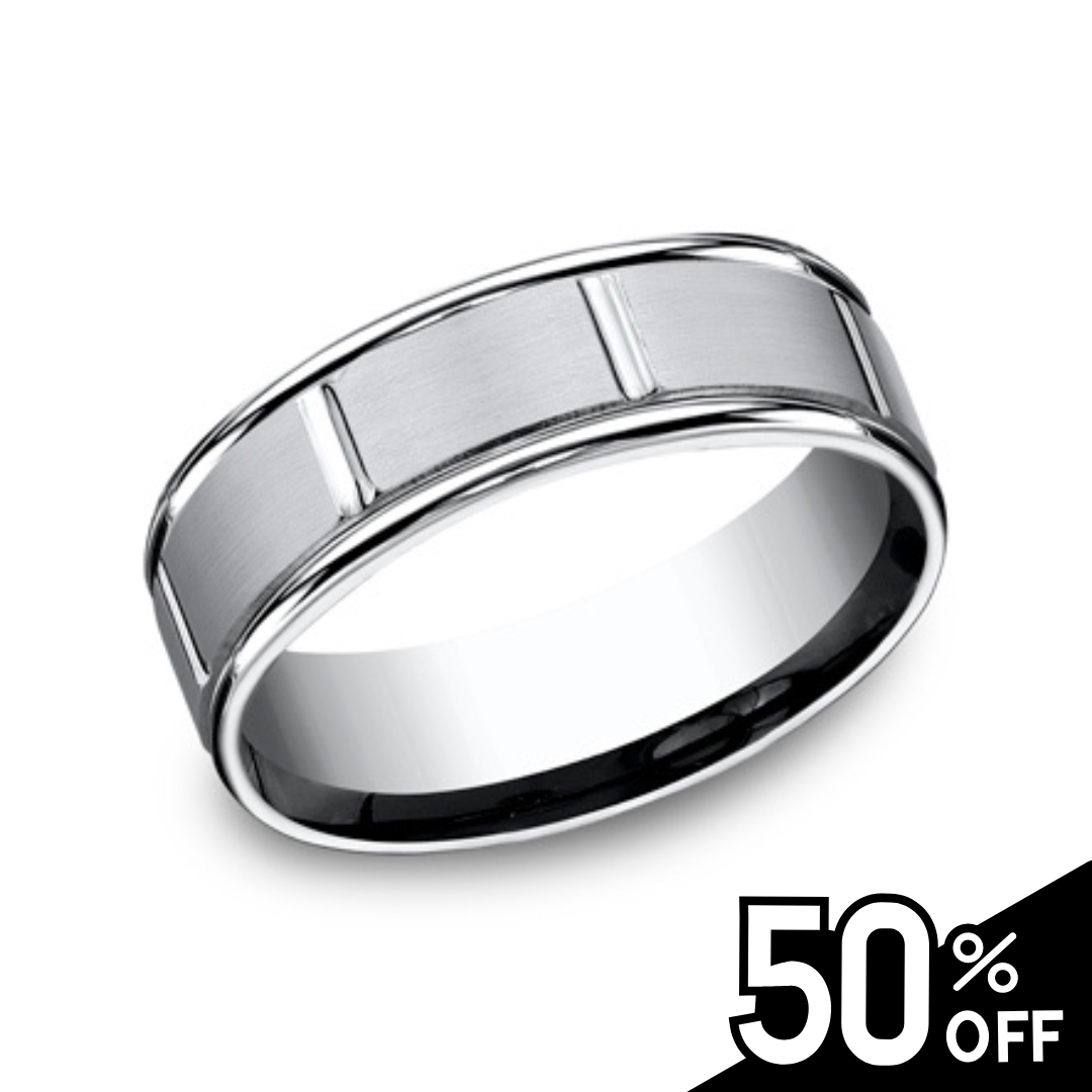 High Polished Rounded Edge with Vertical Grooves