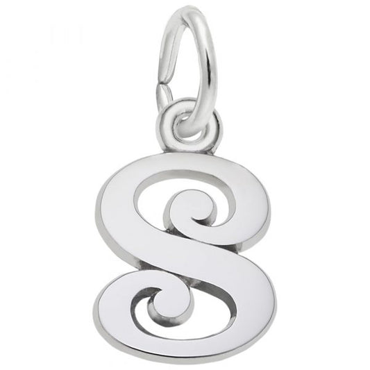 Rembrandt Charms | Curly Initial S Accent Charm