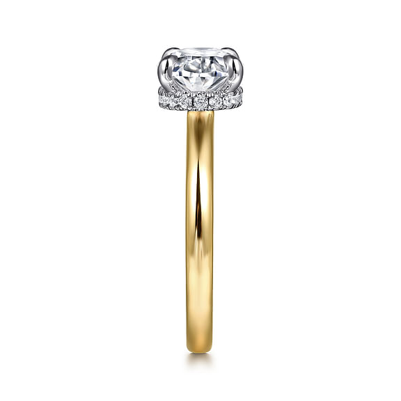 14K Yellow Gold Diamond Engagement Ring