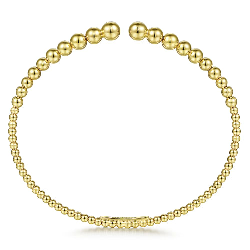 14K Yellow Gold Bujukan Open Bangle