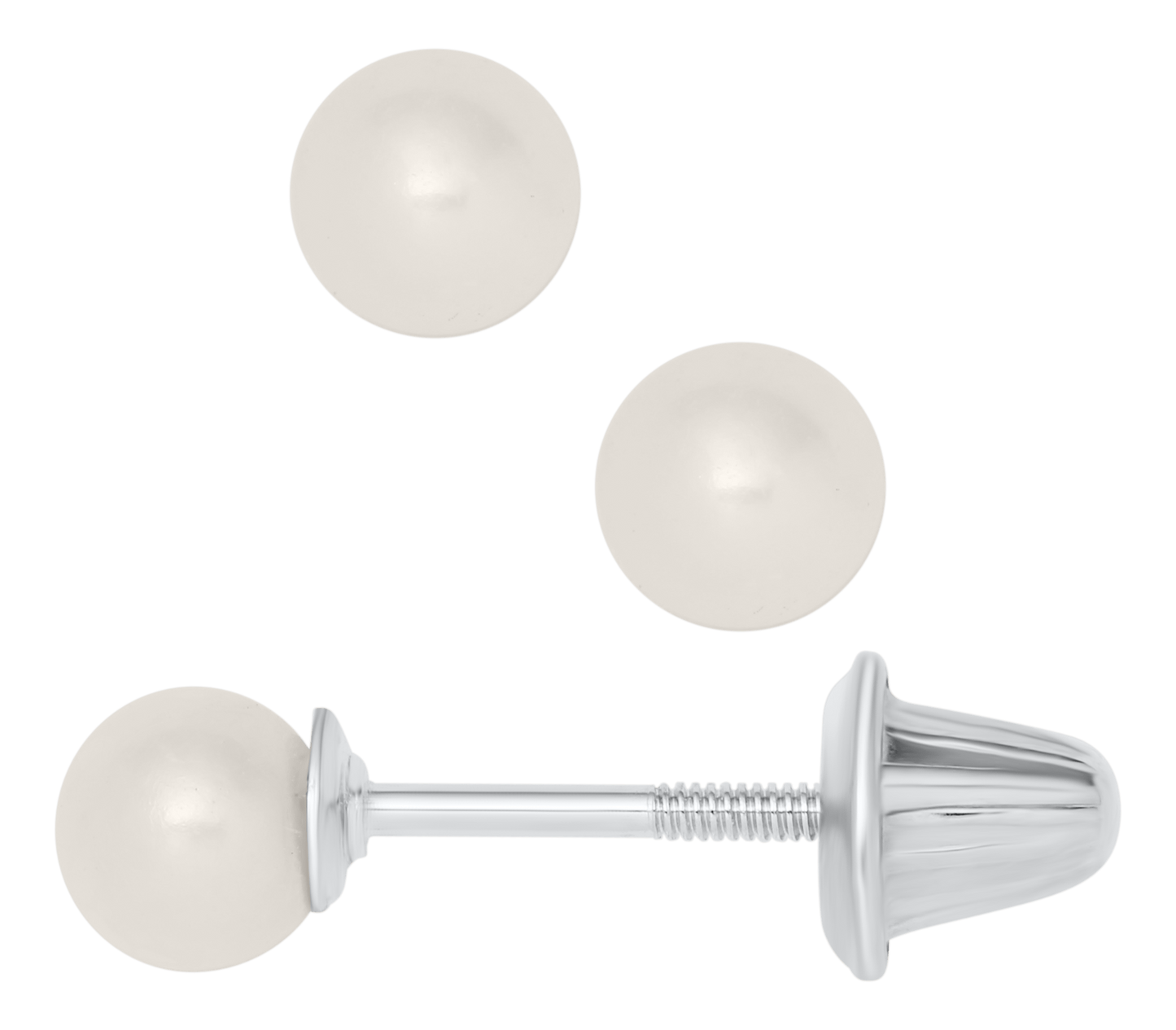 Sterling Silver Pearl Earrings