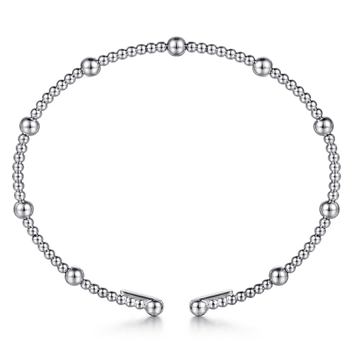 14K White Gold Bujukan Split Bangle