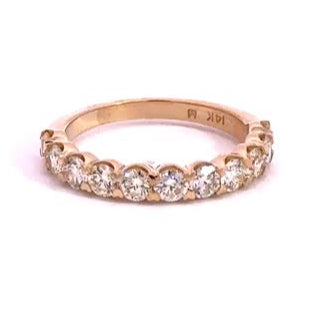 14K Yellow Gold Diamond Wedding Band