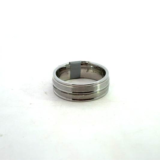 Comfort-Fit Chrome Wedding Band