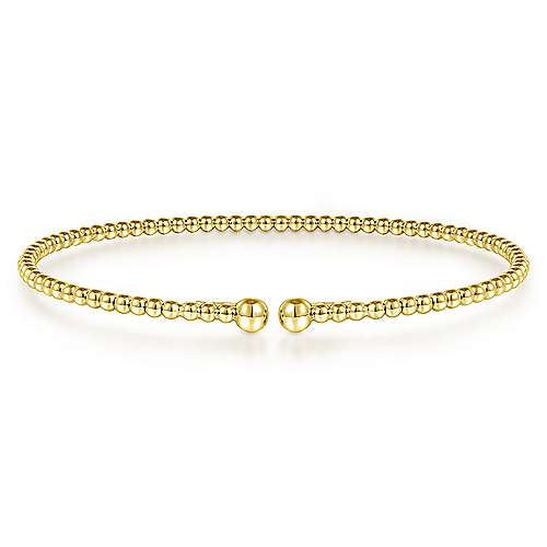 14K Yellow Gold Bujukan Split Bangle