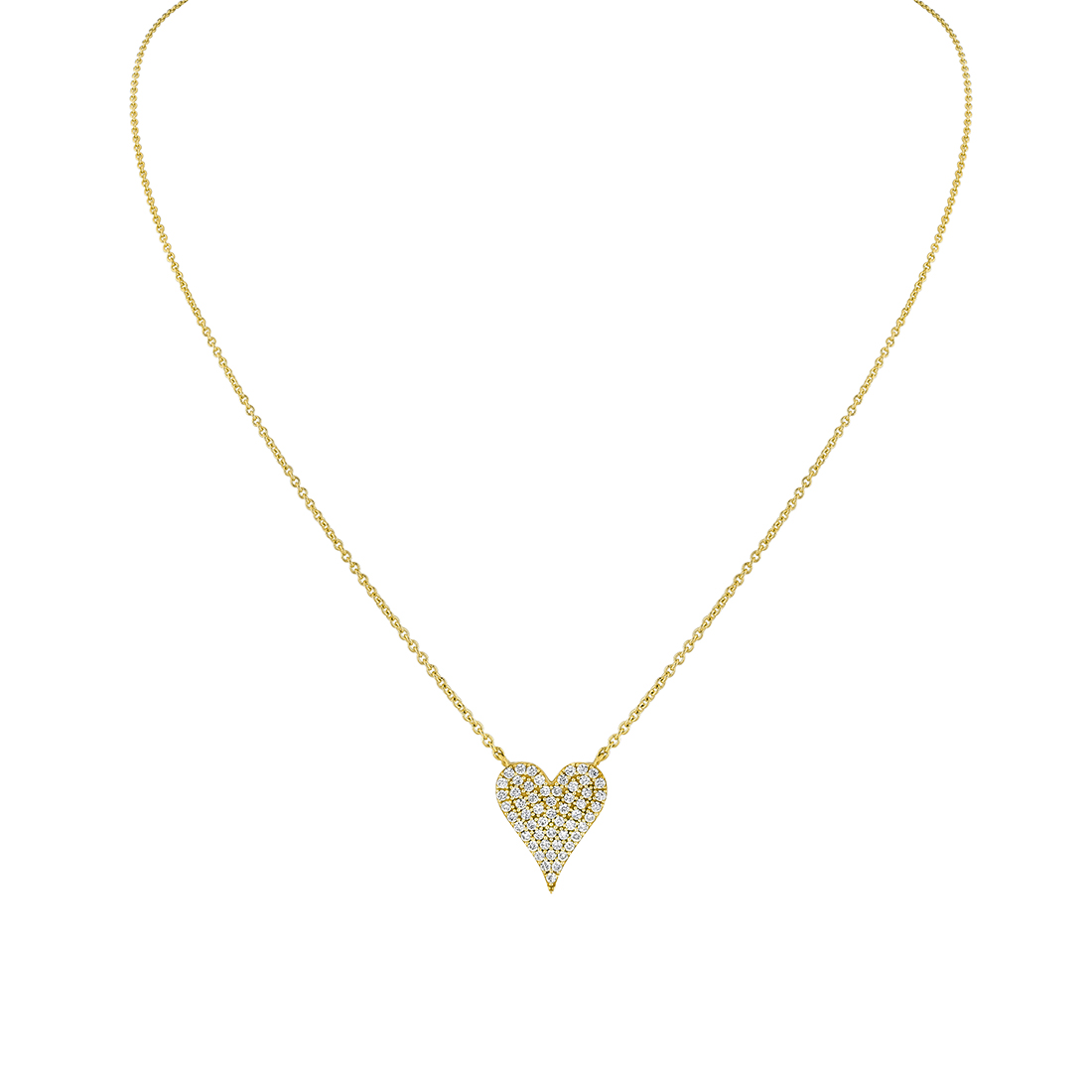 14K Eternelle Diamond Heart Necklace