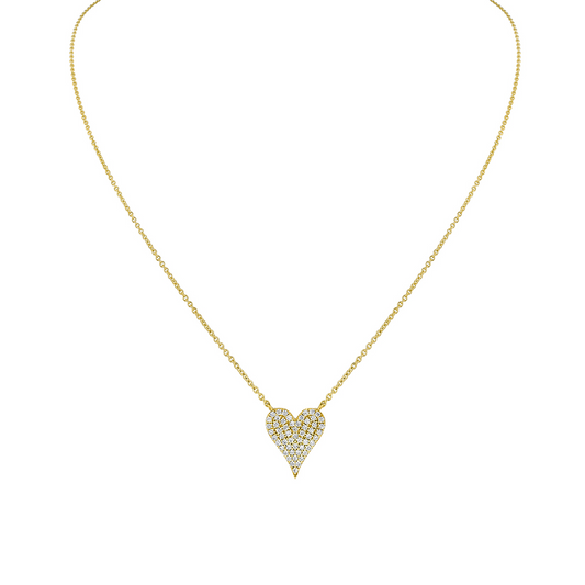 14K Eternelle Diamond Heart Necklace