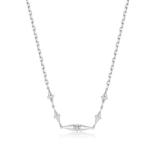 Ania Haie | Silver Geometric Chain Necklace