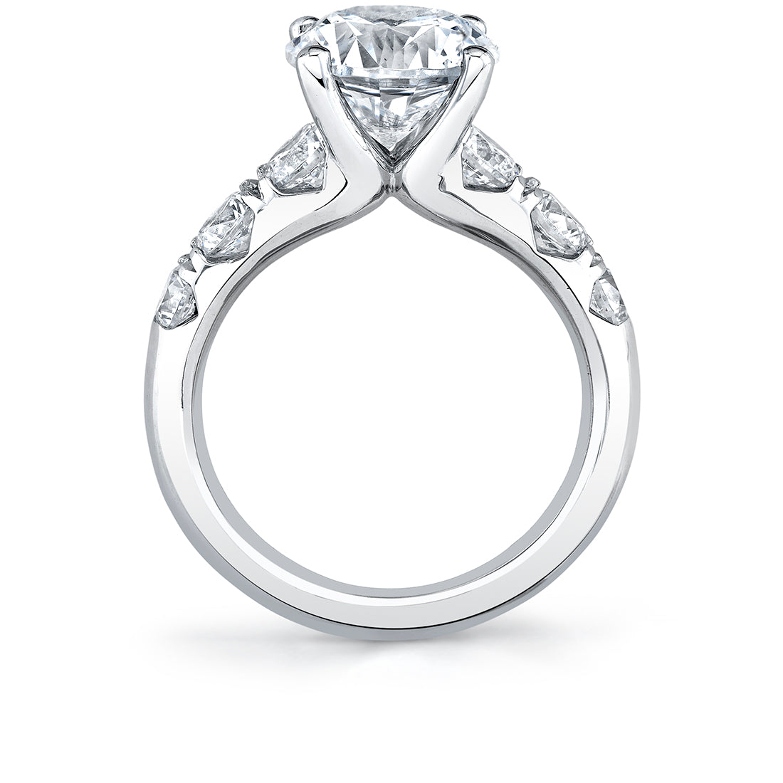 14K White Gold Diamond Engagement Ring - 1.5 Carats