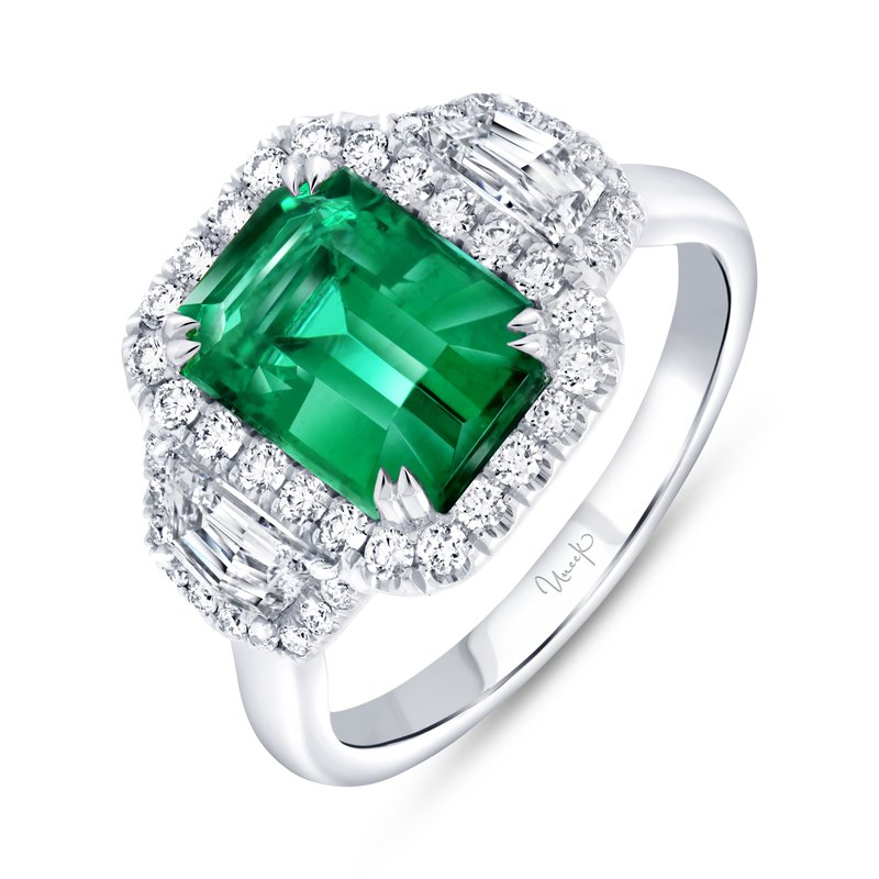 Precious Collection Emerald Diamond Ring