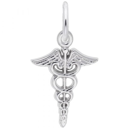 Rembrandt Charms | Small Caduceus Charm