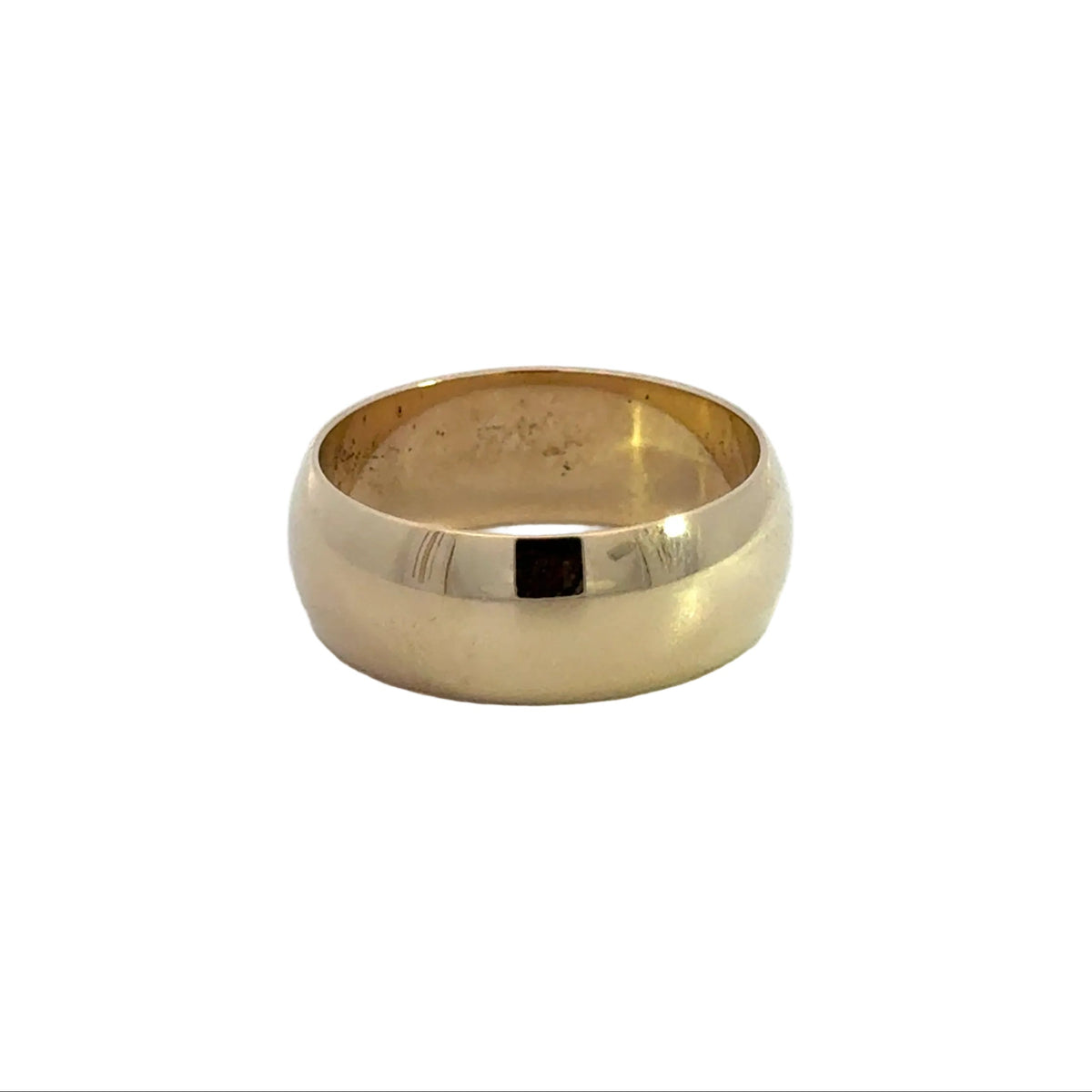 Kirkland Jewelry Estate | Pre-Owned 14K Yellow Gold Half-Round Wedding Band – Size 9.5