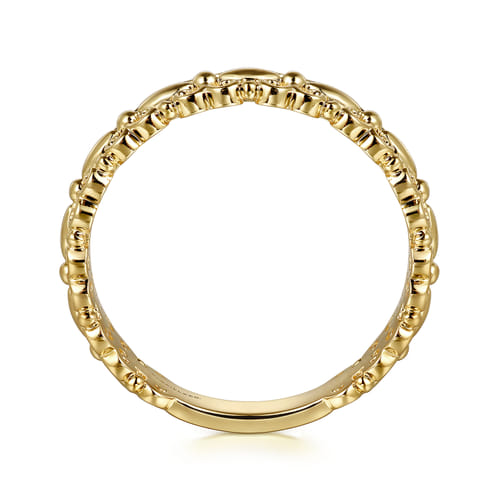 14K Yellow Gold Stackable Ring – Contemporary Collection