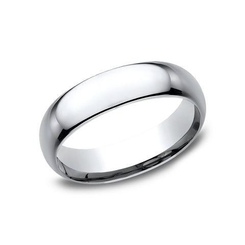 Comfort-Fit Dome Cobalt Wedding Band