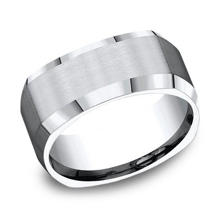 Comfort-Fit Squared Wedding Band