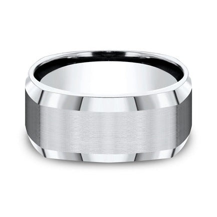 Comfort-Fit Squared Wedding Band
