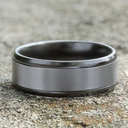 Comfort-Fit Tantalum Wedding Band with Satin Finish