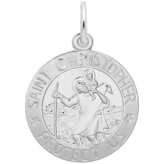 Rembrandt Charms | St. Christopher Disc Charm