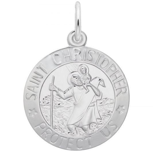 St. Christopher Disc Charm