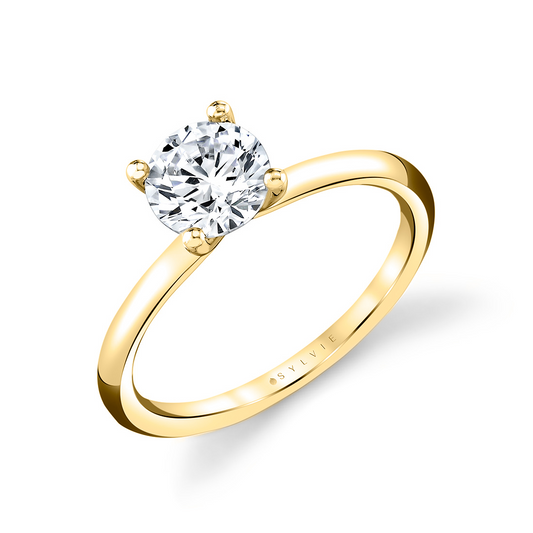 Amelia - 14K Yellow Gold Engagement Ring