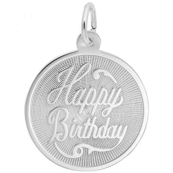 Rembrandt Charms | Happy Birthday Disc Charm