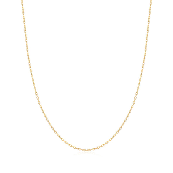 Gold Mini Link Charm Necklace