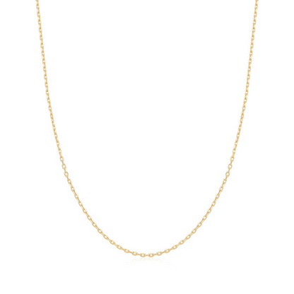 Gold Mini Link Charm Necklace