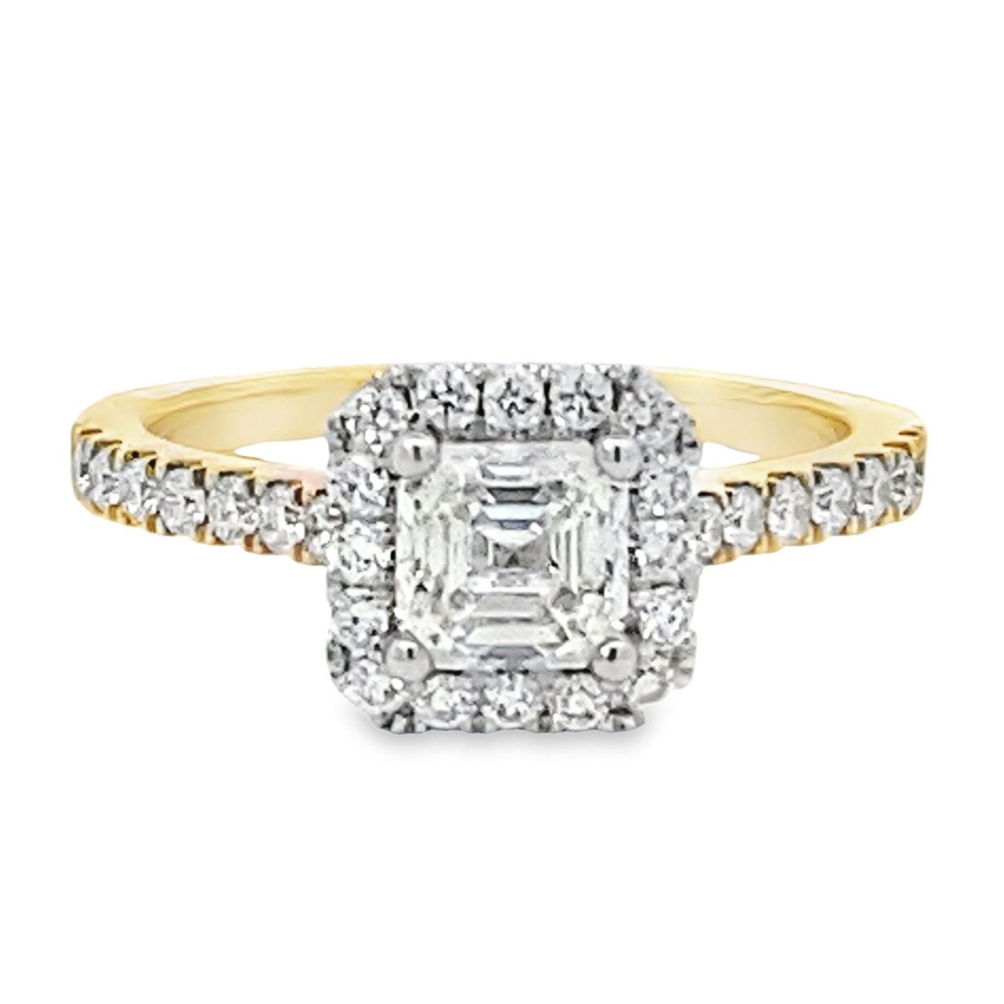 Sylvie | Chantelle Square Emerald Cut Diamond Engagement Ring