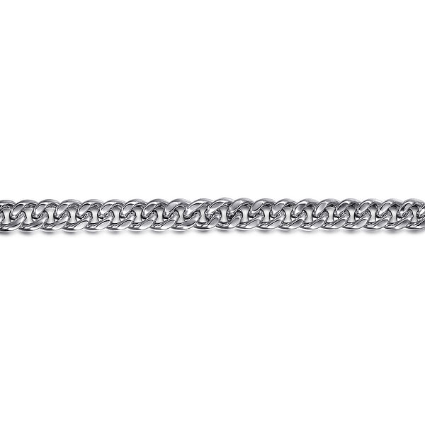 6mm 925 Sterling Silver Solid Mens Link Chain with Diamond Cut Bracelet