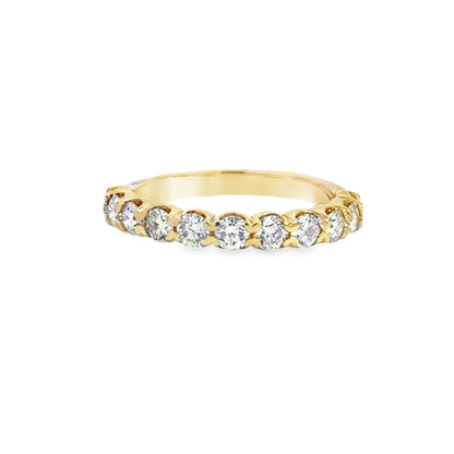 14K Yellow Gold Diamond Wedding Band