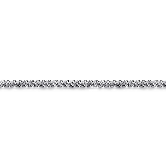 925 Sterling Silver Men's Wheat Chain Bracelet