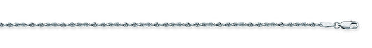 Sterling Silver 1.3mm D/C Rope Chain