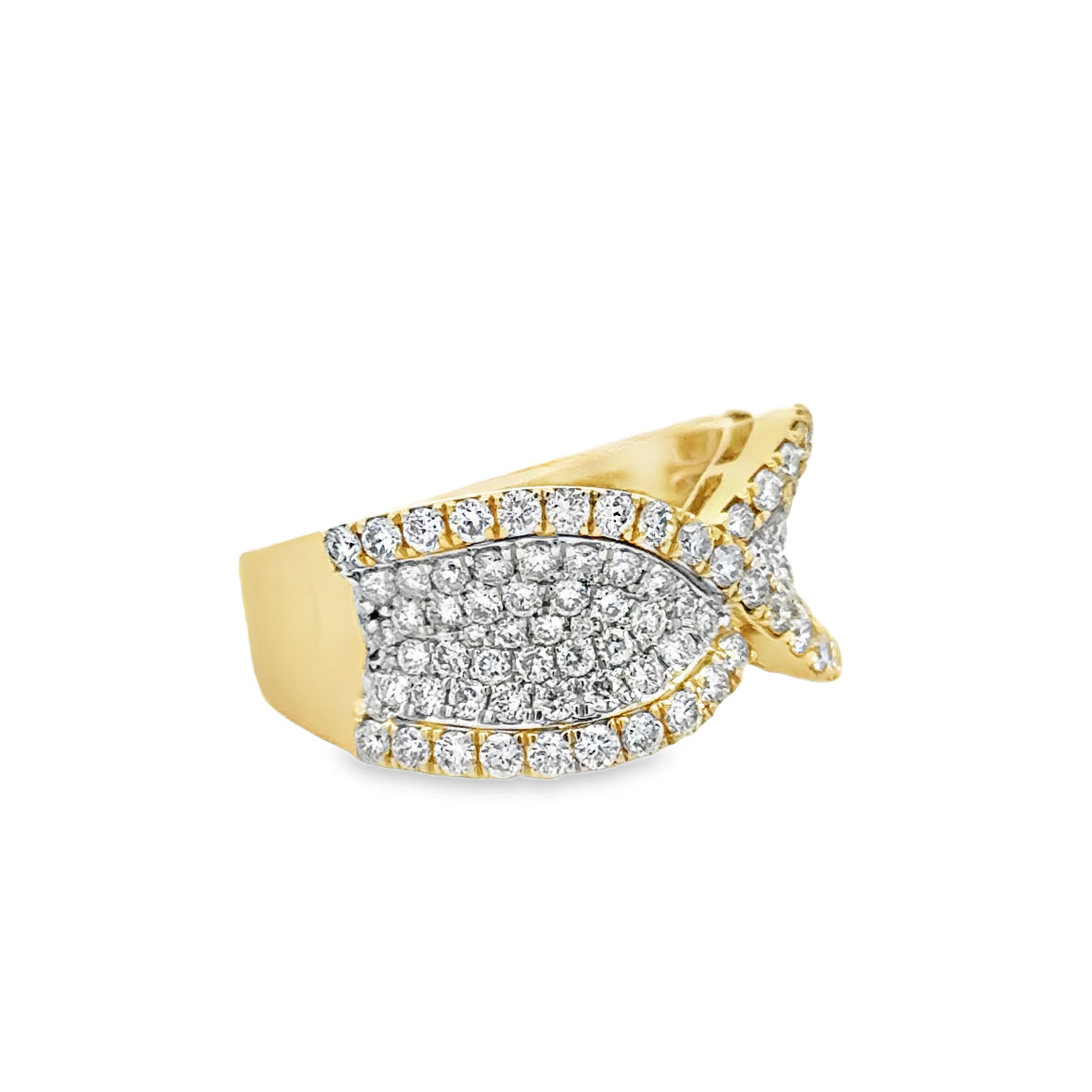 14K Two-Tone Diamond Fashion Ring