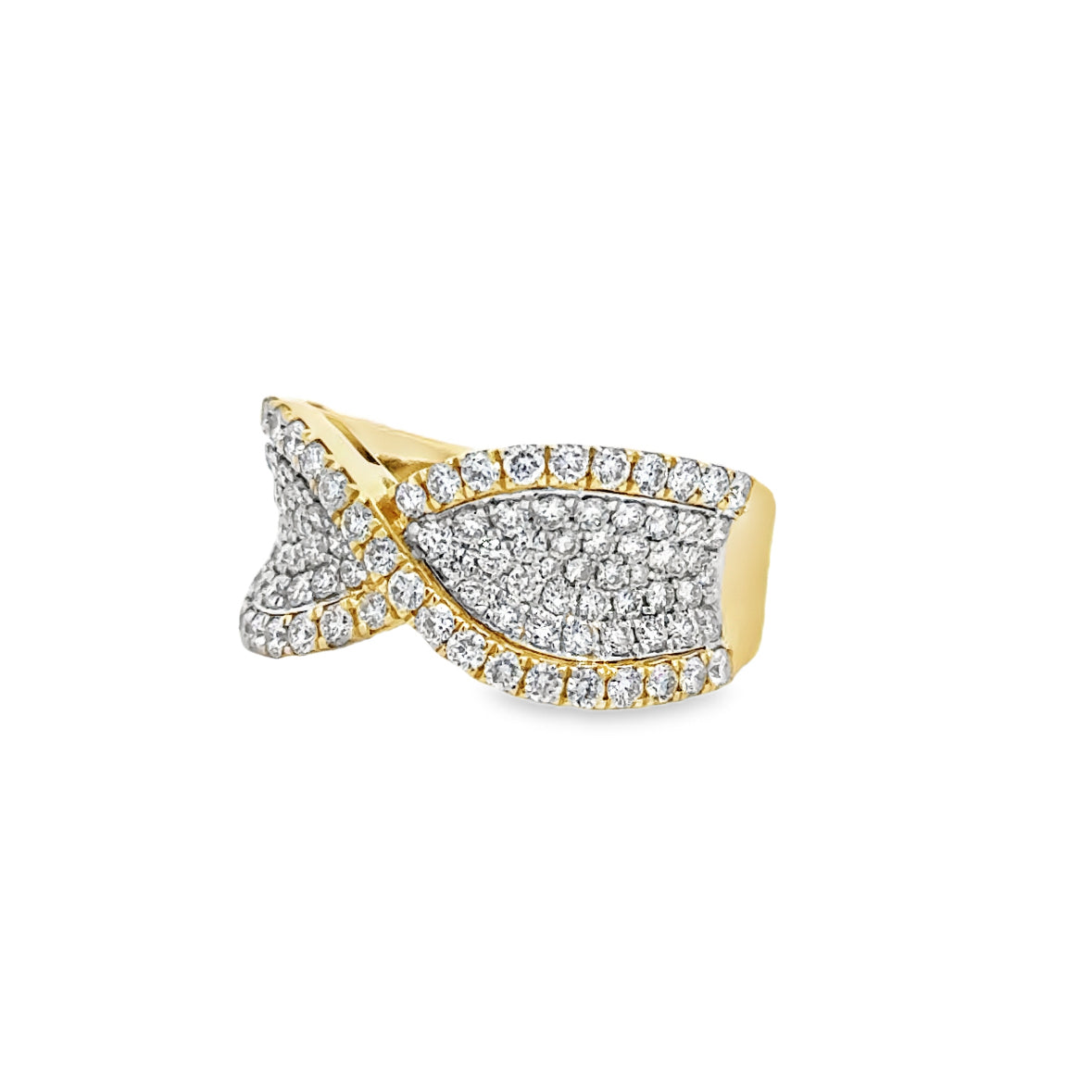 14K Two-Tone Diamond Fashion Ring