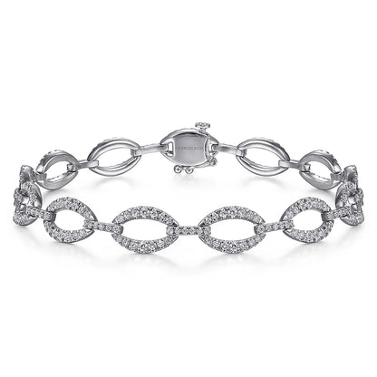 Gabriel & Co | 14K White Gold Diamond Bracelet