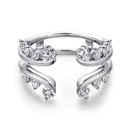 14K White Gold Diamond Ring Enhancer