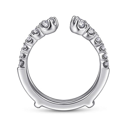 Gabriel & Co | 14K White Gold Diamond Ring Enhancer - 0.85 ct
